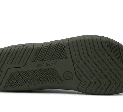 Изключително леки боси маратонки Xero - Nexus Knit в тъмно зелено. Подходящи и за тренировки и фитнес.