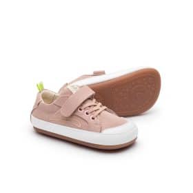 Боси текстилни обувки Tip Toey Joey - Dash Lona в светло розово. Обувки за прохождане.