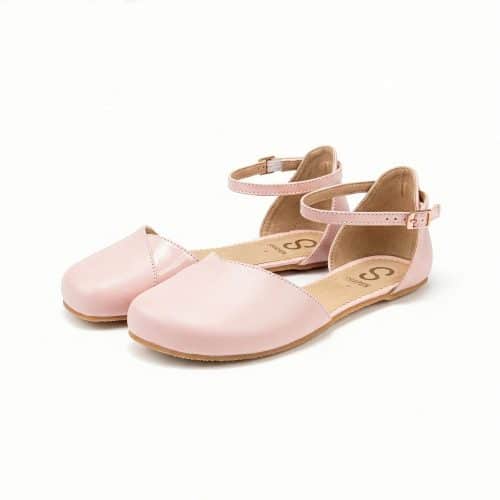 Сандали-балеринки Shapen - Poppy в нежен розов цвят и Regular прилягане.