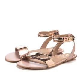 Ефектни боси сандали Shapen - Daisy 2.0 в розов цвят с лъскави детайли.