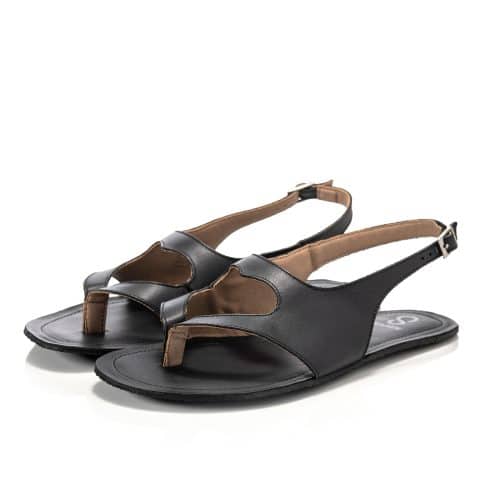 Дамски боси сандали с форма на сърце Shapen - Mai 2.0 в черно.