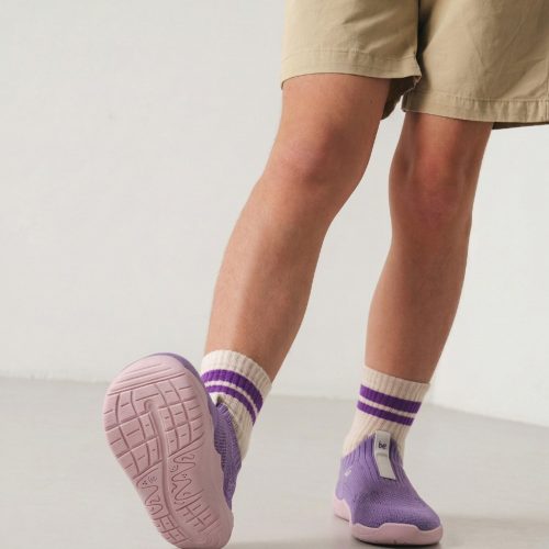 Слип-он детски обувки без връзки Be Lenka - Luppo в лилаво. Обуват се лесно - с нахлузване.