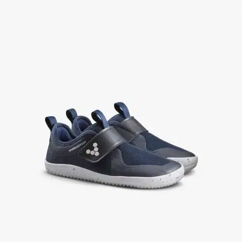 Спортни боси детски маратонки Vivobarefoot - Primus IV в тъмно синьо.
