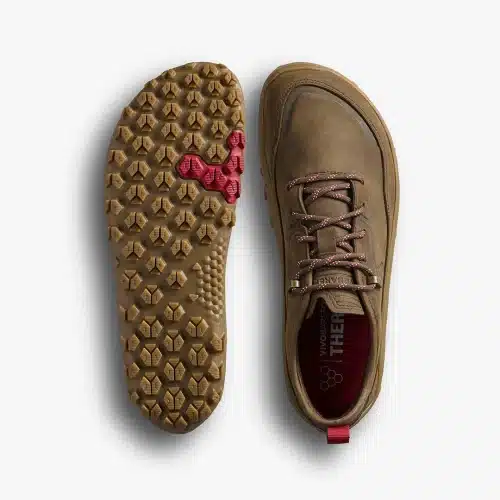 Трейл обувки - леки туристически обувки VIVOBAREFOOT - Tracker Leather AT Low II в разцветка Bracken.