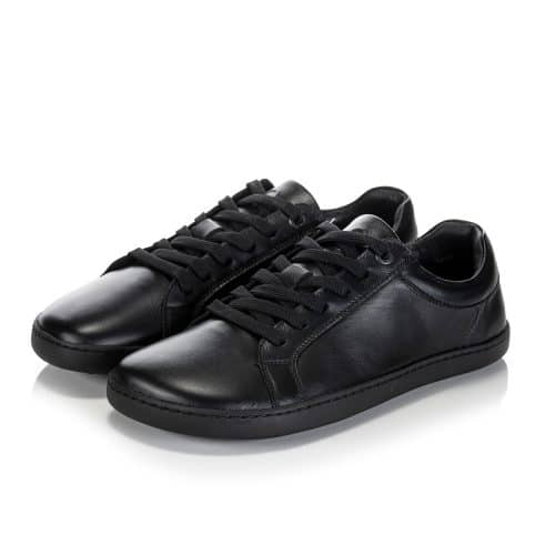 Боси кожени обувки - унисекс Shapen - Feelin Uni в черно.