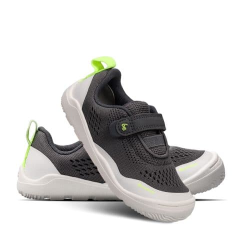 Мрежести боси детски маратонки с подсилен борд Be Lenka - Nubo в сиво.