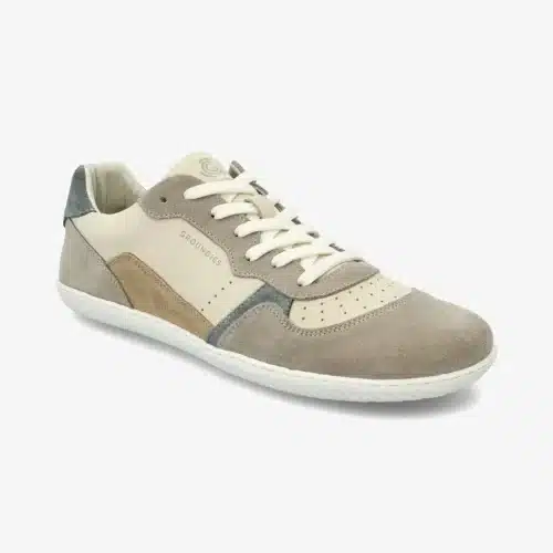 Боси обувки Groundies - G01 в разцветка Beige / Sage Green. В приятни земни тонове.