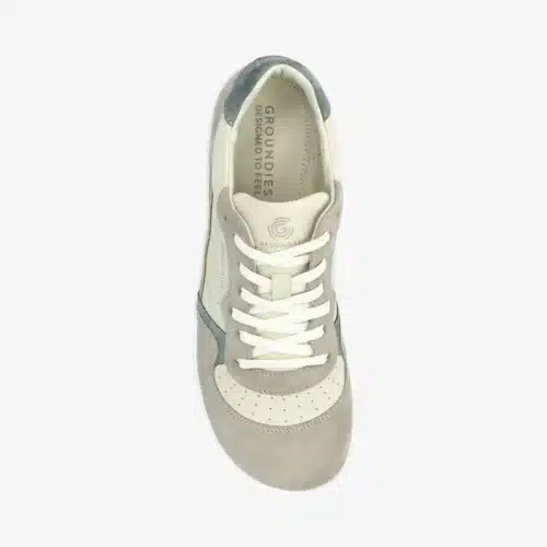 Боси обувки Groundies - G01 в разцветка Beige / Sage Green. В приятни земни тонове.