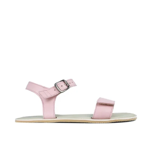 Боси ултралеки сандали от висококачествена италианска кожа Angles - Hestia в розово.