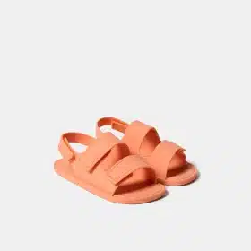 Верният спътник през лятото - детските боси сандали - чехли Muris - Aruba в свеж цвят оранж.