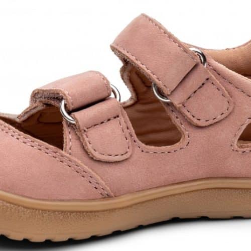 Детски кожени сандали Protetika - Nery в приятен розов цвят пудра.