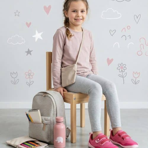 Мрежести боси детски маратонки с подсилен борд Be Lenka - Nubo в розово.