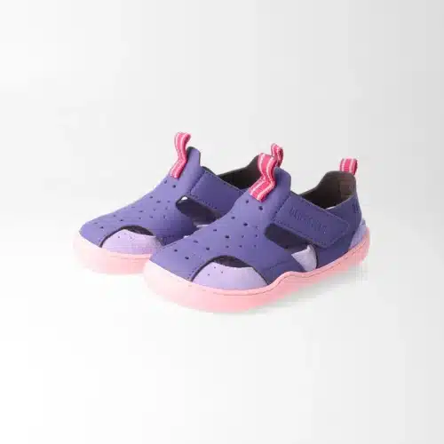 Детски бързосъхнещи боси сандали bLifestyle - springbockSTYLE в лилаво и розово.