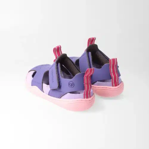 Детски бързосъхнещи боси сандали bLifestyle - springbockSTYLE в лилаво и розово.