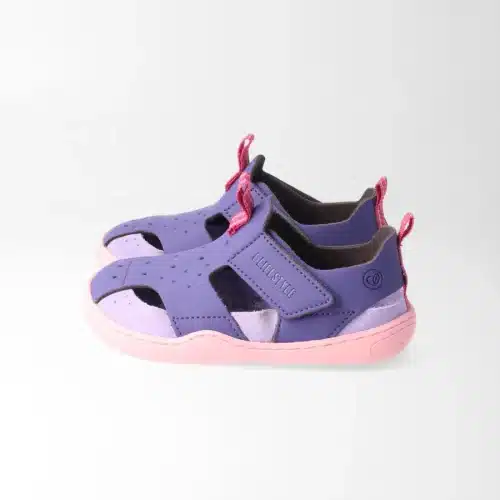 Детски бързосъхнещи боси сандали bLifestyle - springbockSTYLE в лилаво и розово.