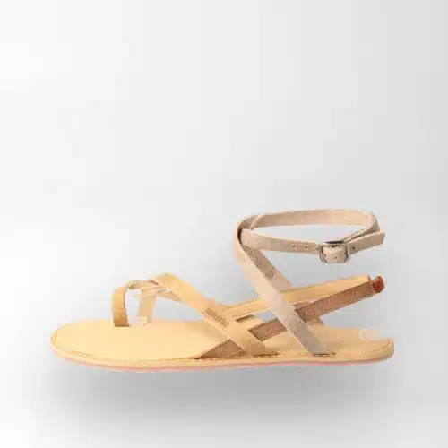 Дамски кожени сандали bLifestyle - sonnenkussSTYLE в разцветка Taupe.