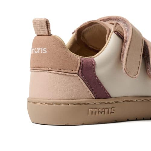 Боси детски маратонки Muris - Petra в приятна пастелна разцветка Pink.