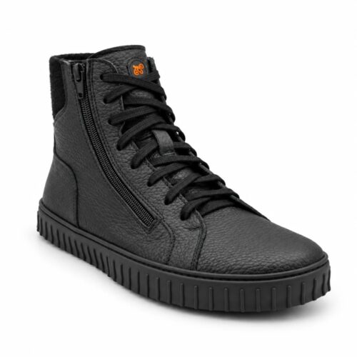 Боси ботуши от естествени материали Magical Shoes - Alaskan Evo в черно.